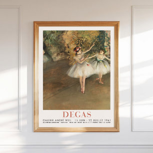Póster Edgar Degas Dos bailarinas en la imprenta de balle