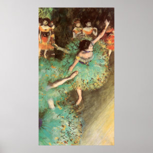 Póster Edgar Degas, El Bailarín Verde