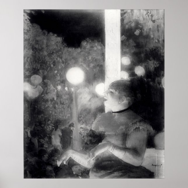 Póster Edgar Degas | El concierto del café (Frente)