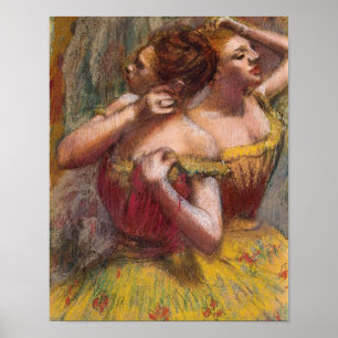 Póster Edgar Degas el dos bailarines