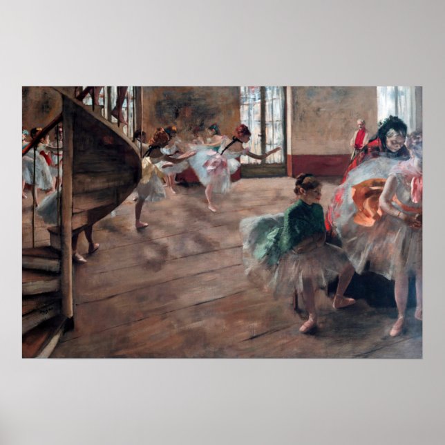 Póster Edgar Degas - El ensayo (Frente)