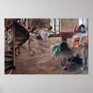 Póster Edgar Degas - El ensayo
