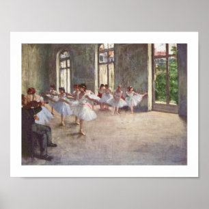 Póster Edgar Degas   El ensayo del ballet