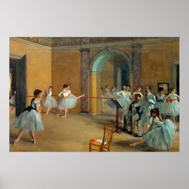 Póster Edgar Degas El Foyer de Baile en la Ópera (Frente)