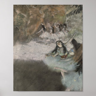 Póster Edgar Degas, en el escenario, 1876-1877
