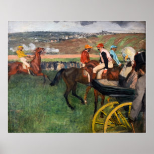 Póster Edgar Degas - En las carreras