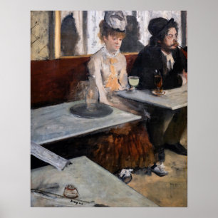 Póster Edgar Degas - En un café / El ajenjo