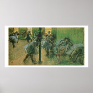 Póster Edgar Degas   Ensayo de bailarinas