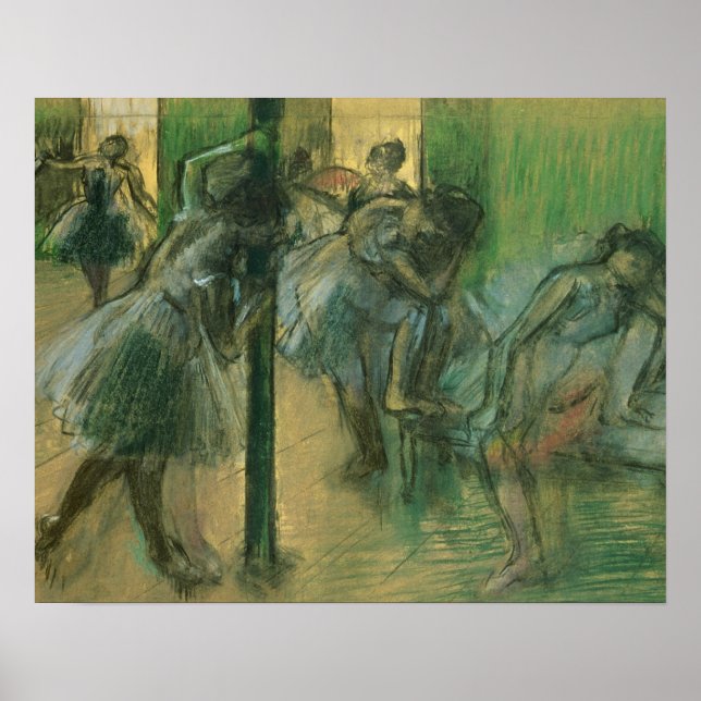 Póster Edgar Degas | Ensayo de bailarinas (Frente)