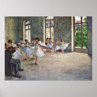 Póster Edgar Degas - Ensayo de ballet