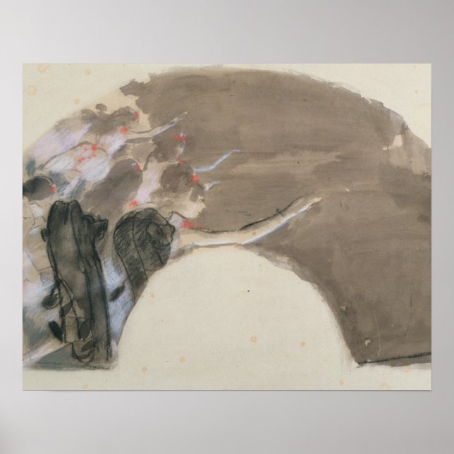 Póster Edgar Degas | Esbozo para un ventilador, c.1879 (Frente)