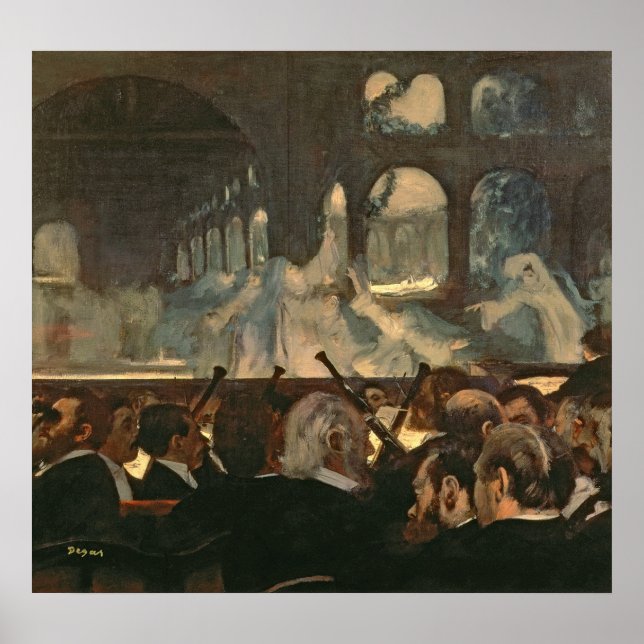 Póster Edgar Degas | Escena de ballet, ópera de Meyerbeer (Frente)