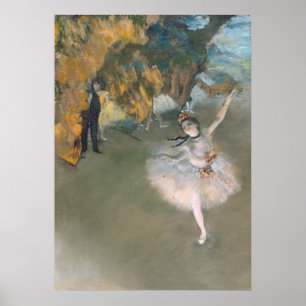 Póster Edgar Degas Estrella o bailarina en el escenario