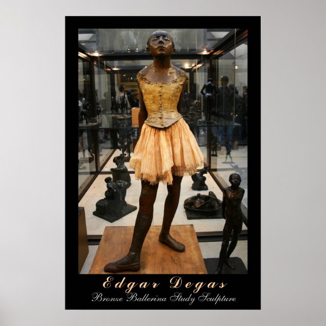 Póster Edgar Degas: Estudio de Bronze Ballerina (Frente)