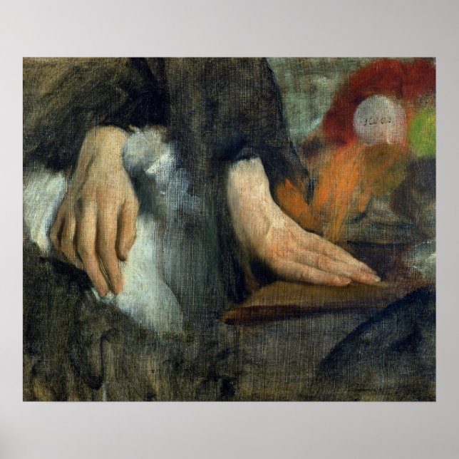 Póster Edgar Degas | Estudio de las manos, 1859-60 (Frente)