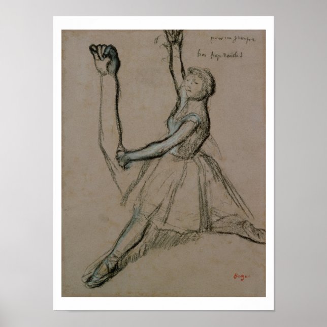 Póster Edgar Degas | Estudio de una bailarina (Frente)