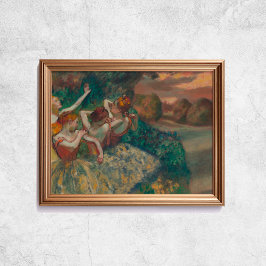 Póster Edgar Degas Four Dancers Old Famous Art