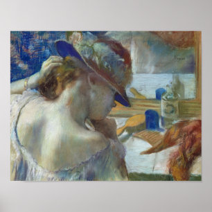 Póster Edgar Degas   Frente al Espejo, 1889