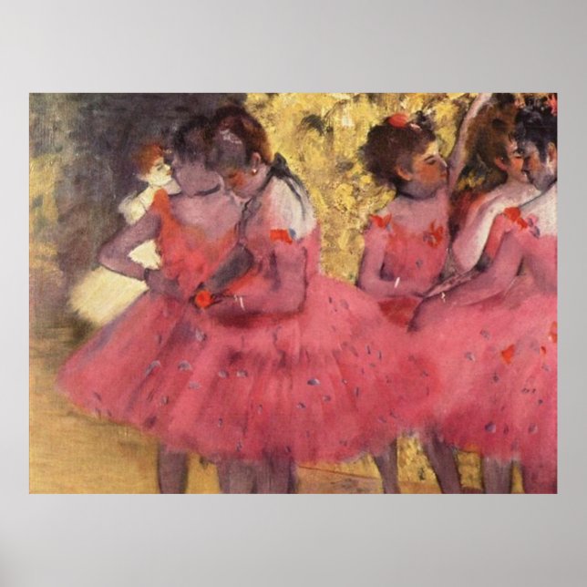 Póster Edgar Degas, La Bailarina Rosa (Frente)
