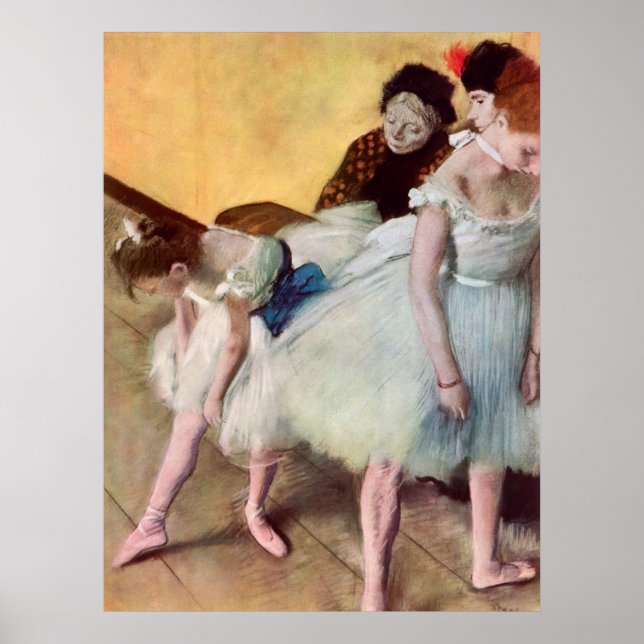 Póster Edgar Degas La Clase De Baile (Frente)