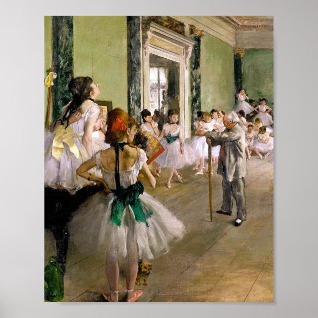 Póster Edgar Degas La Clase De Baile (Frente)