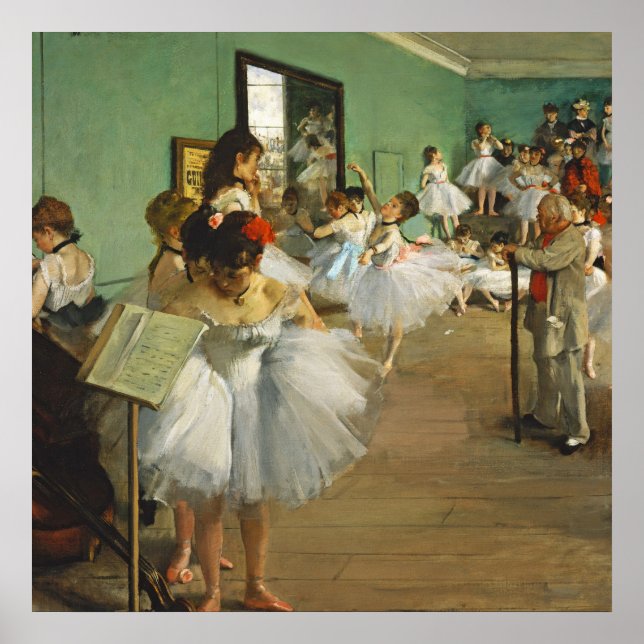 Póster Edgar Degas La Clase De Baile Ballerina Pintura (Frente)