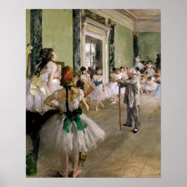 Póster Edgar Degas - La clase de danza