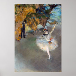 Póster Edgar Degas - La estrella / bailarina en el escena