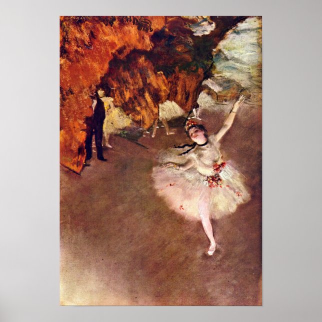 Póster Edgar Degas - La prima ballerina (Rosita Mauri) (Frente)