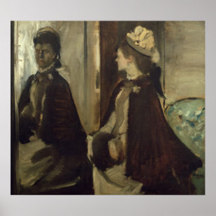 Póster Edgar Degas   Madame Jeantaud in the mirror