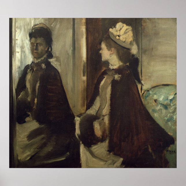 Póster Edgar Degas | Madame Jeantaud in the mirror (Frente)