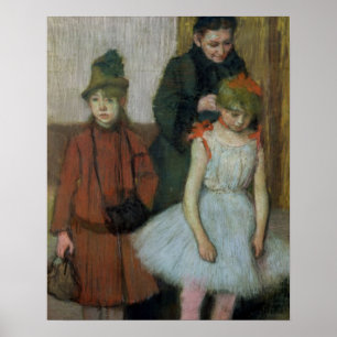 Póster Edgar Degas Mujer con dos niñas