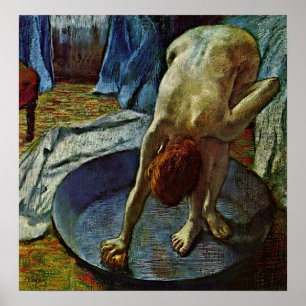 Póster Edgar Degas - Mujer en la bañera