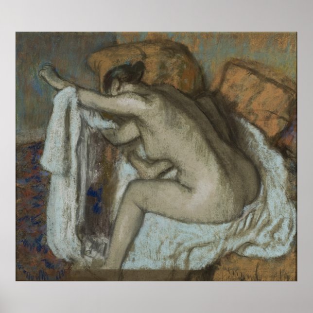 Póster Edgar Degas - Mujer Secando Brazo Izquierdo 1884 P (Frente)