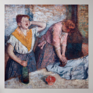 Póster Edgar Degas - Mujeres planchando