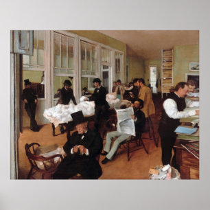 Póster EDGAR DEGAS - Oficina de algodón en Nueva Orleans