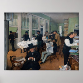 Póster Edgar Degas - Oficina de algodón en Nueva Orleans