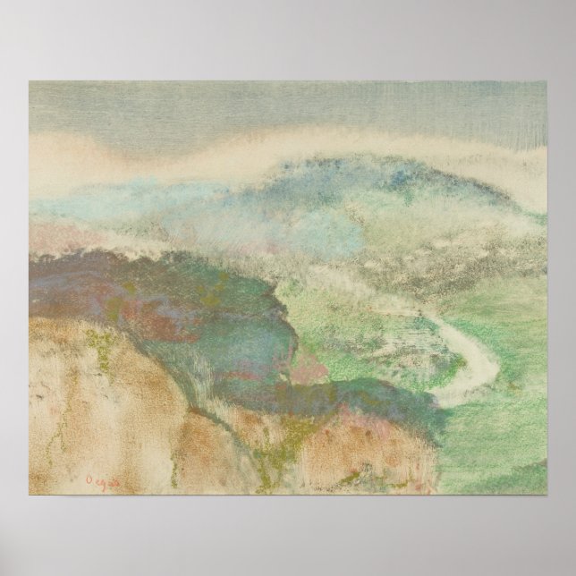 Póster Edgar Degas - Paisaje (Frente)