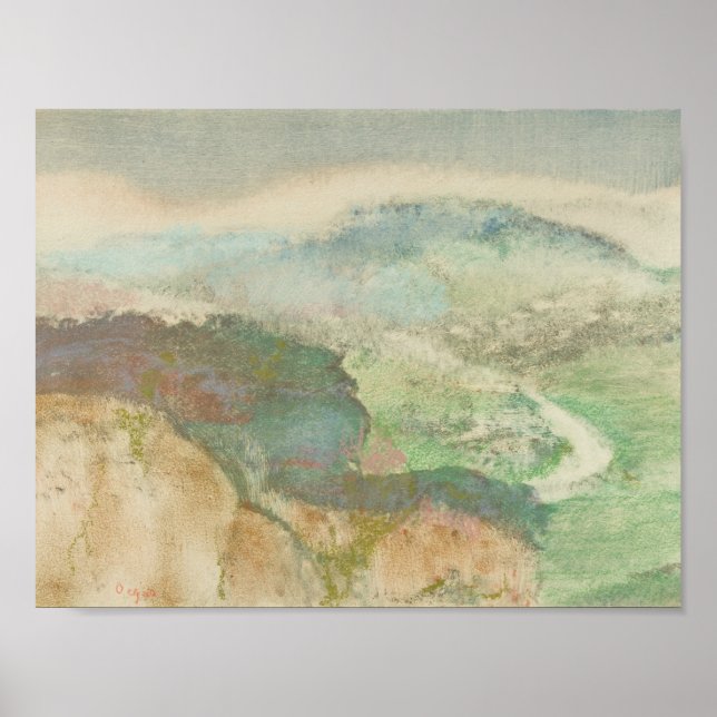Póster Edgar Degas - Paisaje (Frente)