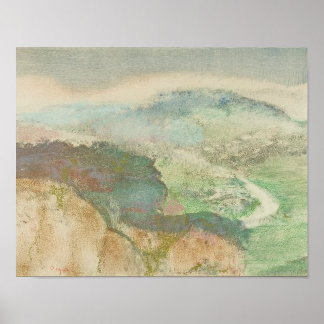 Póster Edgar Degas - Paisaje (Frente)
