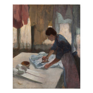 Póster Edgar Degas Planchar femenino, c.1876-87