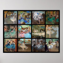 Póster Edgar Degas - Selección de Obra Maestra de bailari