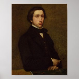 Póster Edgar Degas   Self portrait, 1855