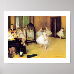 Póster Edgar Degas   The Dancing Class