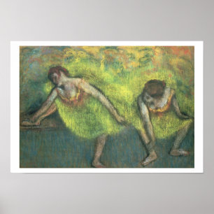 Póster Edgar Degas Two dancers relaxing