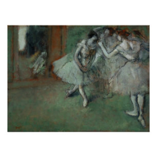 Póster Edgar Degas - Un grupo de bailarinas