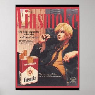 Póster Edición de cigarrillos de Vinsmoke Sanji