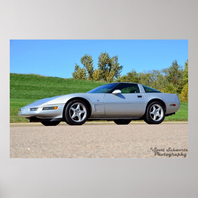 Póster Edición de coleccionistas de Corvettes de 1996 (Frente)