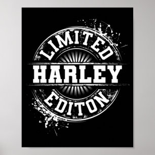 Póster Edición de mentira de Harley divertida broma nombr