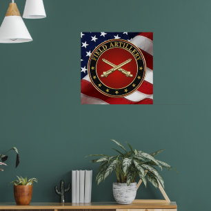 Póster Edición Especial Insignia de la Rama de Artillería